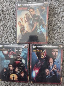 Iron Man 1,2,3 4k Steelbook sealed