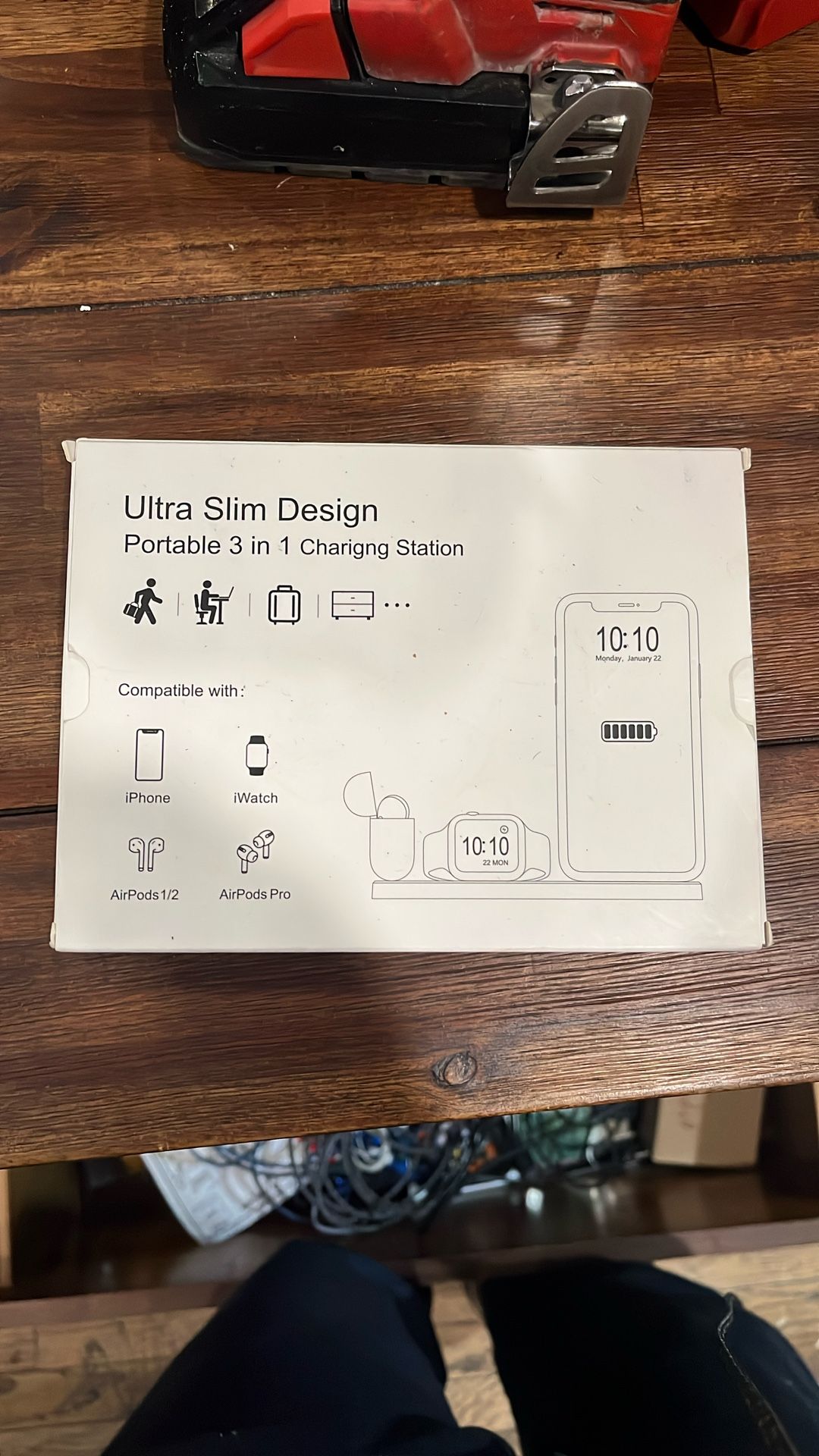 Ultra Slim Portable 3 In 1 Apple Charging Station