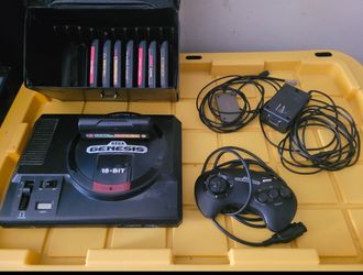 Sega Genesis 16-Bit Console Bundle with 7 Games