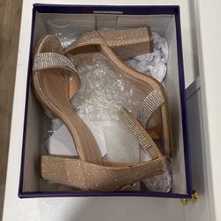 Rose Gold Glitter Heels 