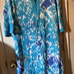Charter Club dress/tunic size M.  3rd image shows how far down ziper goes.