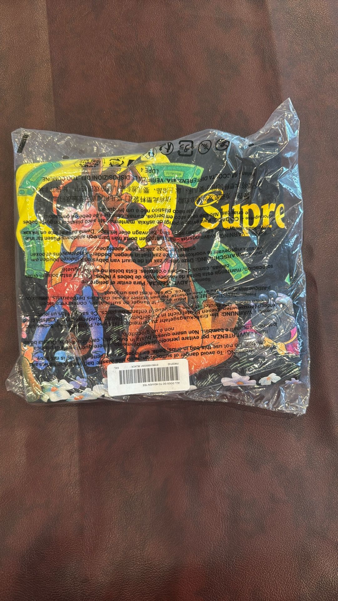 Supreme All Dogs Go To Heaven Black Size XXL