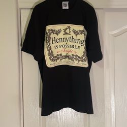Heavy Weight Cotton Hennything Is Possible Tonight T Shirt XL