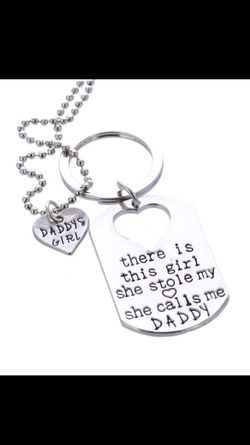 Necklace and key chain set! Brand new!