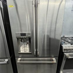 Stainless Steel Cafe Counter Depth Refrigerator With Keurig K Cup 