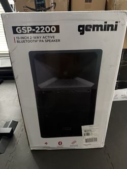 GEMINI 2-WAY Active Bluetooth PA Speaker Model GSP-2200