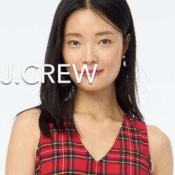 (NEW) (3 SIZES AVAILABLE) WOMEN’S J.CREW FACTORY TARTAN SLEEVELESS BLOUSE - SIZES: SMALL, MEDIUM AND LARGE (MSRP: $79.50)