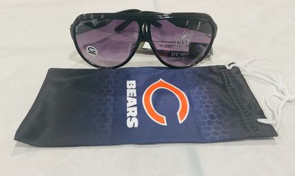 Chicago Bears NFL UV400 Aviator Sunglasses with Pouch