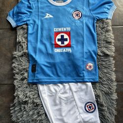 Cruz Azul Kids Soccer Jersey