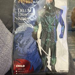 Kids Deluxe Dragon Ninja Size Small 4/6