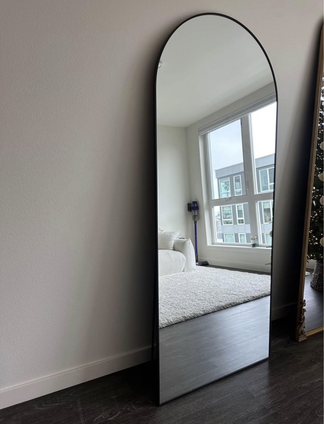 Crate&Barrel Black Frame Mirror