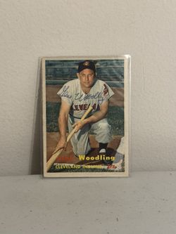 Signed Gene Woodling Card Topps 172