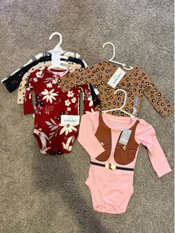 Brand new baby girls onesies size 3 months