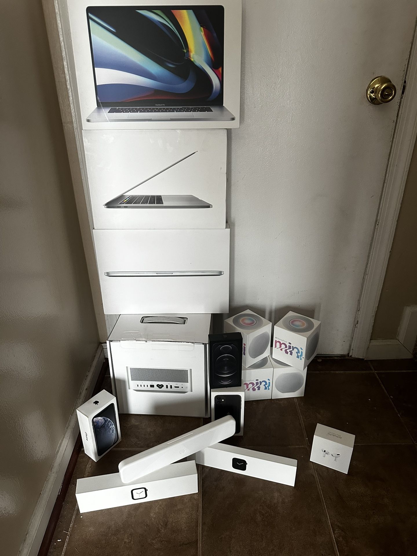 Empty Apple Product Boxes