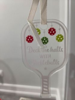 Pickleball Paddle Christmas Ornament