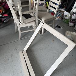 Free- gray table and 4 chairs