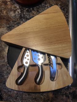 Cheese/wine board set
