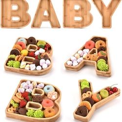 Wooden Baby Letter Charcuterie Boards