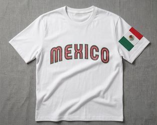 Custom Mexico Fan Art T-Shirt – Brand New