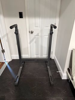 Adjustable Dip Station with Push-Up Handles – Home Gym
