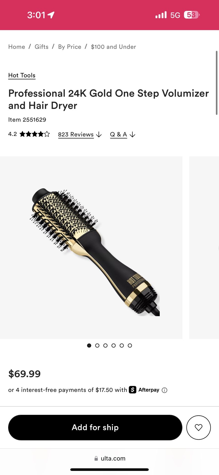 Hot Tools Blowout Hair Dryer Brush 