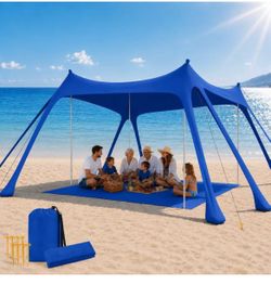 Large Blue Sun Shade Canopy Tent