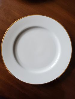 Pier One Monno Bangladesh Gold Trim Dinner Plates x 6