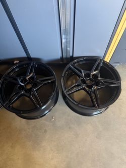 OEM take offs Genuine GM Corvette C8 19" front 20” rear staggered wheel pair