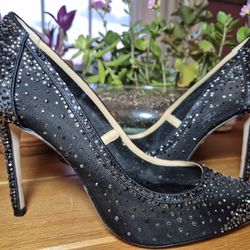 Badgley Mischka Rhinestone Pumps - Size 6.5