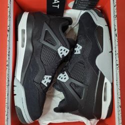 Jordan 4 Black Canvas Size 7