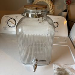 Target Gallon glass beverage Dispenser witn Acacia Wooden lid from target