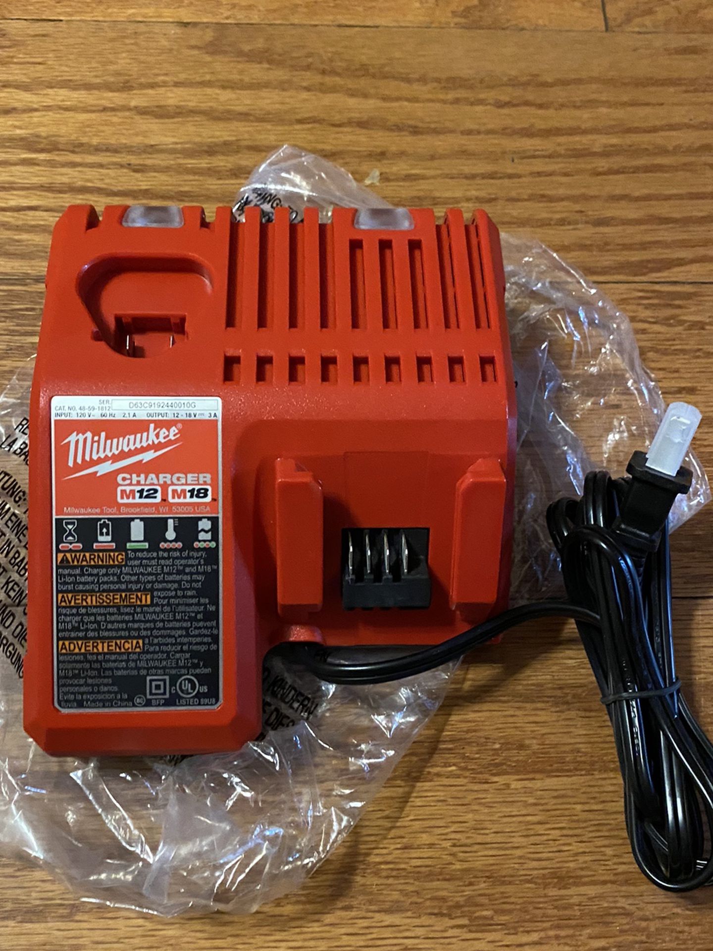 Brand New Milwaukee M12and M18 Dual Charger