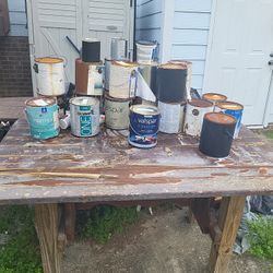 20 Cans Of Old Paint