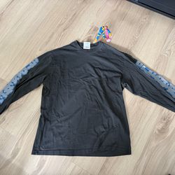 SUPREME Cracked Logo L/S Tee SIZE LARGE