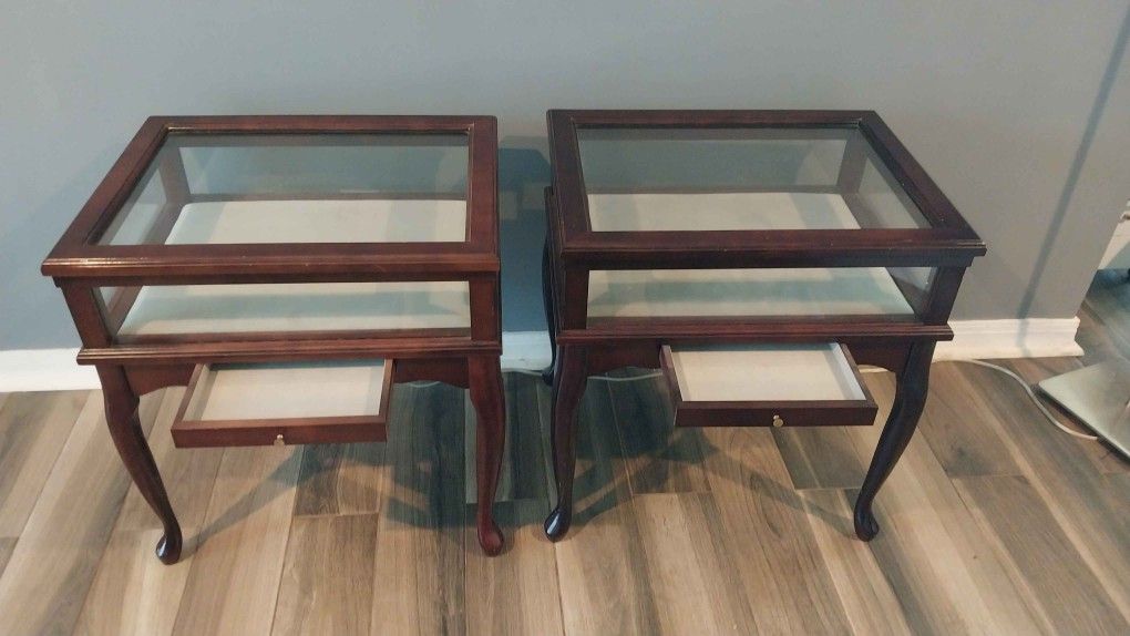 Vintage Curiosity End Tables