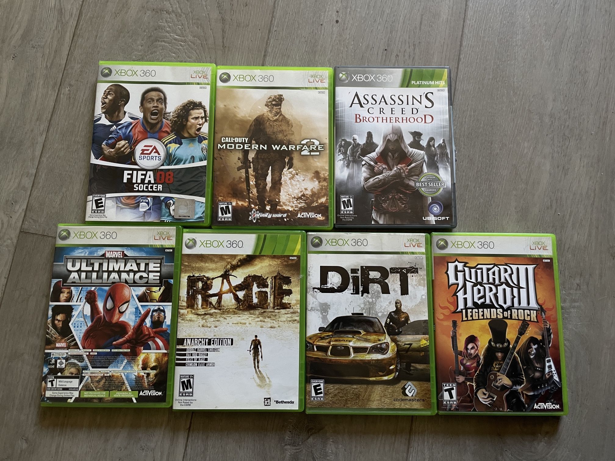 Xbox 360 Game Bundle – 7 Games, All Tested