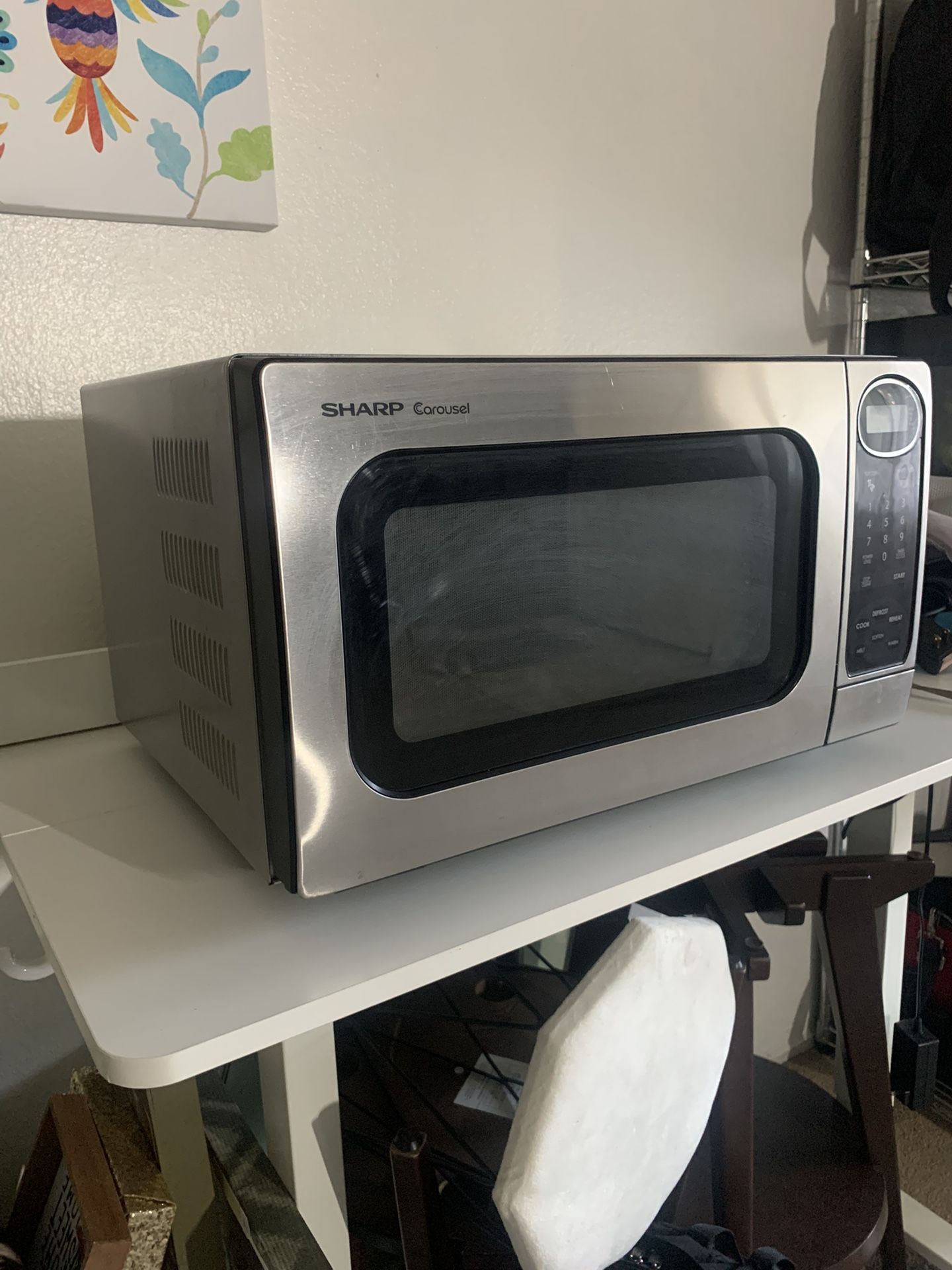 SHARP Carousel Silver Microwave