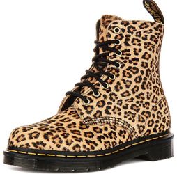 Dr. Martens 1460 Pascal Leopard Hair-On Leather Boots – Women’s 12 / Men’s 11 –
