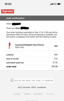 Supreme Ridgid Pipe Wrench FW20