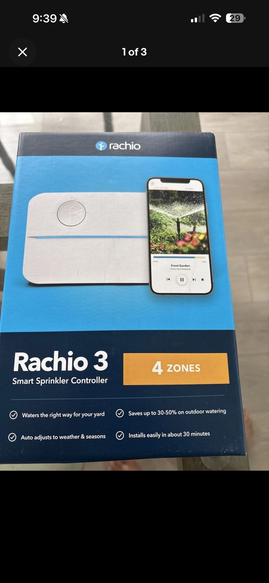 Rachio 3 Smart Sprinkler Controller 4 Zone 3rd Gen - 4ZULW-C