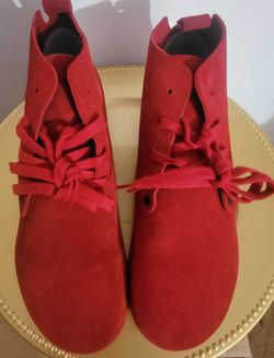 Birkenstock Dundee Suede Chukka Boots Red 36 Us E41 Women’s