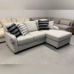 HUNTSWORTH DOVE GRAY 2-PIECE  SECTIONAL