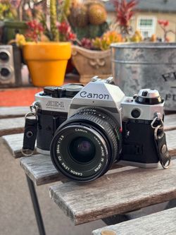 Vintage canon AE1 program with 28mm lens