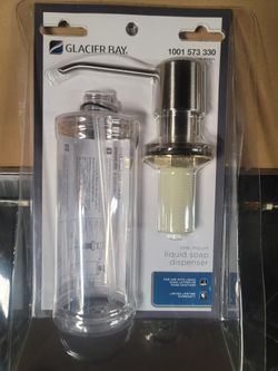 Glacier Bay sink mount soap dispenser satin nickel 36674 - new