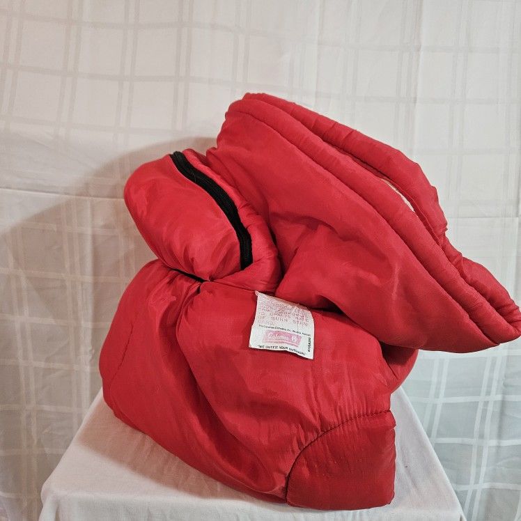 Coleman red Sleeping Bag