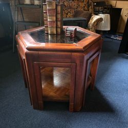 Octagon end table