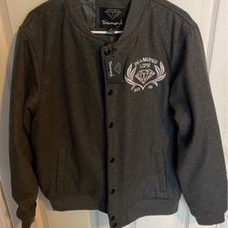 Men Diamond Supply  Bomber Jacket Size Medium