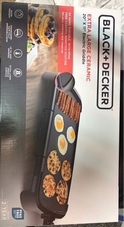 BLACK+DECKER 20" x 11" Extra Large Ceramic Electric Griddle *Brand new*