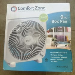 Comfort Zone Portable 9 Inch Fan
