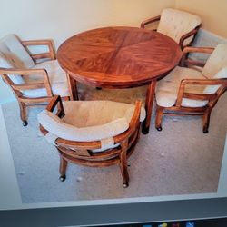 Wooden Table And Chairs 